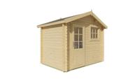 Blokhut - Tuinhuis Sten | 28 mm | vuren bruin geïmpregneerd