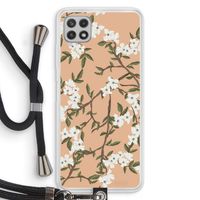 Blossoming spring: Samsung Galaxy A22 4G Transparant Hoesje met koord
