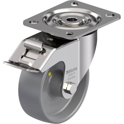 Blickle LX-PO 100G-FI-ELS RVS zwenkwiel Wieldiameter: 100 mm Draagvermogen (max.): 250 kg 1 stuk(s)