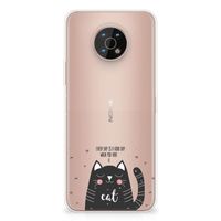 Nokia G50 Telefoonhoesje met Naam Cat Good Day