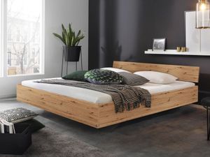 Bed IXANA 180x200 cm artisan eik met hoofdeinde