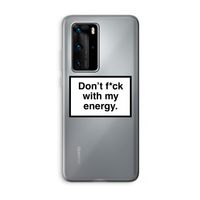 My energy: Huawei P40 Pro Transparant Hoesje