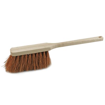 Houten stoffer/handveger met kokosvezel 45 cm voor binnen en buiten