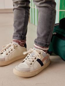 Leren kindersneakers ecru