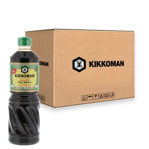 Kikkoman - Sojasaus (Minder zout) - 6x 1 ltr