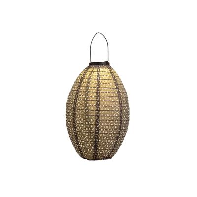 Lampion solar marrakesh 22x32 cm grijs - Annas collection