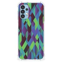 Samsung Galaxy A13 (4G) Shockproof Case Abstract Green Blue - thumbnail