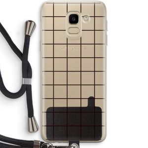 Rooster: Samsung Galaxy J6 (2018) Transparant Hoesje met koord
