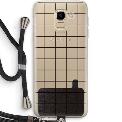 Rooster: Samsung Galaxy J6 (2018) Transparant Hoesje met koord