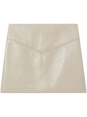 Proenza Schouler White Label minijupe en vinyle - Blanc