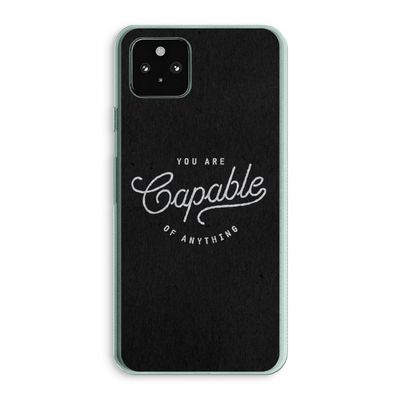 Capable: Google Pixel 5a 5G Transparant Hoesje