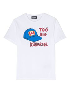 DSQUARED2 KIDS t-shirt en coton à imprimé graphique - Blanc