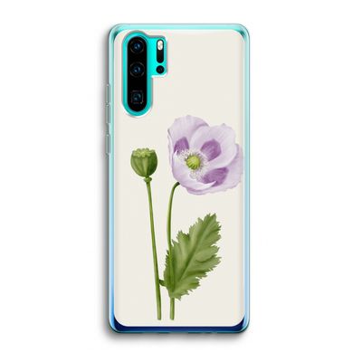 Purple poppy: Huawei P30 Pro Transparant Hoesje