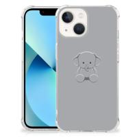 iPhone 13 mini Stevig | Bumper Hoesje | Grijs Baby Olifant