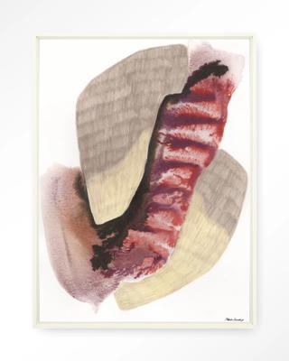 Urban Cotton Wandkleed 'Embrace' 145 x 190cm in Floating Frame - off white