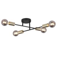 Highlight Plafondlamp Sticks 4 lichts Ø 60 cm goud zwart - thumbnail