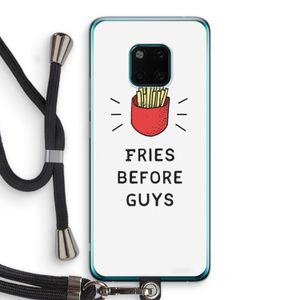 Fries before guys: Huawei Mate 20 Pro Transparant Hoesje met koord