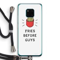Fries before guys: Huawei Mate 20 Pro Transparant Hoesje met koord