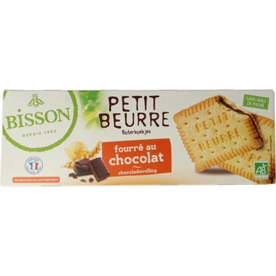 Bisson Petit beurre biscuit met chocolade bio