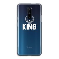 King zwart: OnePlus 7 Pro Transparant Hoesje