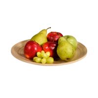 Kesper Fruitschaal - bamboe - 32 cm - serveerschaal - rond - hout