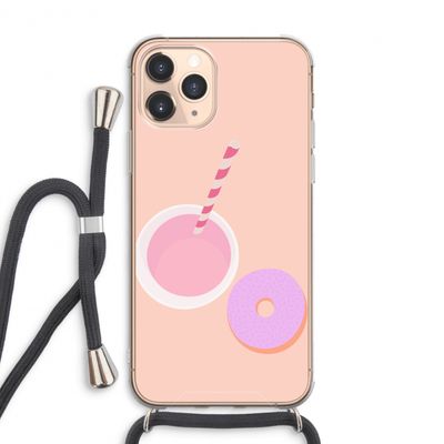 Donut: iPhone 11 Pro Max Transparant Hoesje met koord