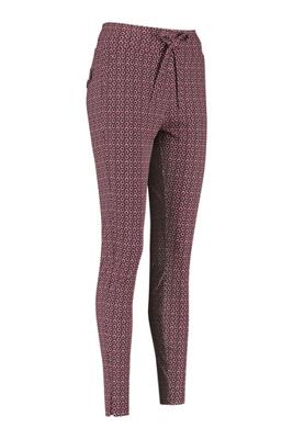 Downstairs retro trousers - stone red/ black - 06915