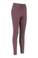 Downstairs retro trousers - stone red/ black - 06915