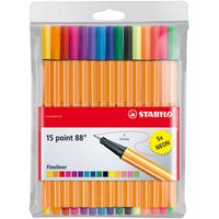 Point 88 fineliners, 15 stuks