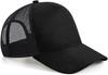 Beechfield CB643 Suede Snapback Trucker - Black - One Size