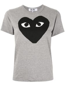 Comme Des Garçons Play t-shirt à logo imprimé - Gris