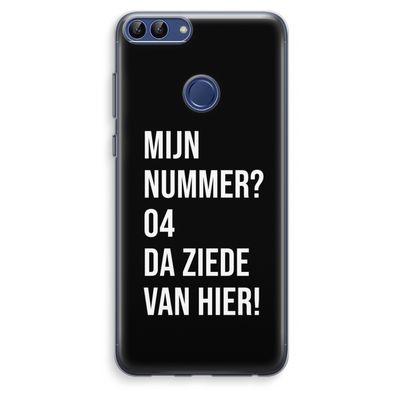 Da ziede van hier - Zwart: Huawei P Smart (2018) Transparant Hoesje