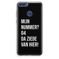 Da ziede van hier - Zwart: Huawei P Smart (2018) Transparant Hoesje