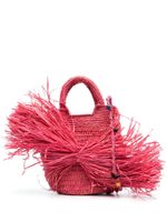 MADE FOR A WOMAN sac à bandoulière Kifafa Frange en paille tressée - Rose