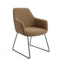 Jesper Home Eetkamerstoel 'Hiroo' Slide Black, kleur Willow