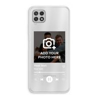 Music Player: Samsung Galaxy A22 4G Transparant Hoesje