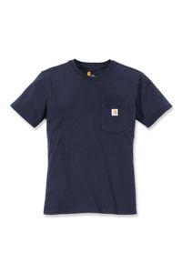 Carhartt Vrouwen Werkshirt met Borstzak Donkerblauw