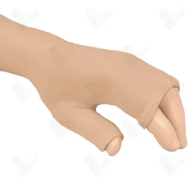 Ihle Universele Undersleeve voor Polsbraces - Beige - Met Duimstuk Ihle Universele Undersleeve voor Polsbraces - Beige - Met Duimstuk