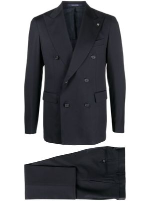 Tagliatore costume en laine à veste croisée - Bleu