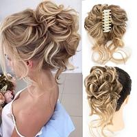 rommelig haar knot haarstukje voor vrouwen clip in klauw haarstukken synthetische chignon super lange warrige opgestoken haar knot extensions golf krullende haarstukjes voor dagelijks gebruik (12/24) Lightinthebox