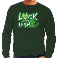 St. Patricks day sweater / trui - groen - heren - Luck of the Irish - Ierse feest kleding