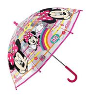 Disney kinderparaplu Minnie Mouse 45 cm polyester transparant - thumbnail