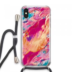 Pastel Echoes: iPhone XS Max Transparant Hoesje met koord