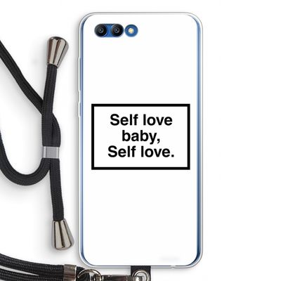 Self love: Honor 10 Transparant Hoesje met koord