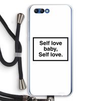 Self love: Honor 10 Transparant Hoesje met koord