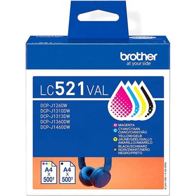 Brother LC-521VAL inktcartridge Value pack