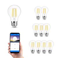 Wifi set met dual white smart filament lamp van milight 7w e27 fitting - a60 model - met wifi module | ledstripkoning