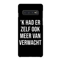 Meer verwacht - Zwart: Samsung Galaxy S10 4G Volledig Geprint Hoesje