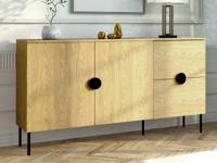 Dressoir MONDIE 2 deuren 2 lades baltische eik