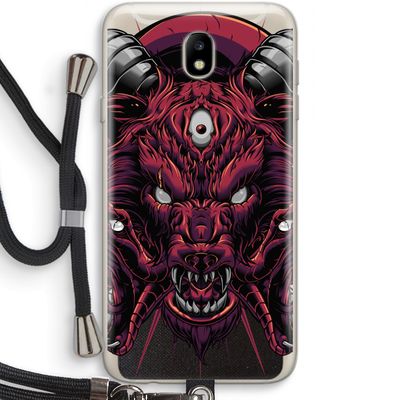 Hell Hound and Serpents: Samsung Galaxy J7 (2017) Transparant Hoesje met koord